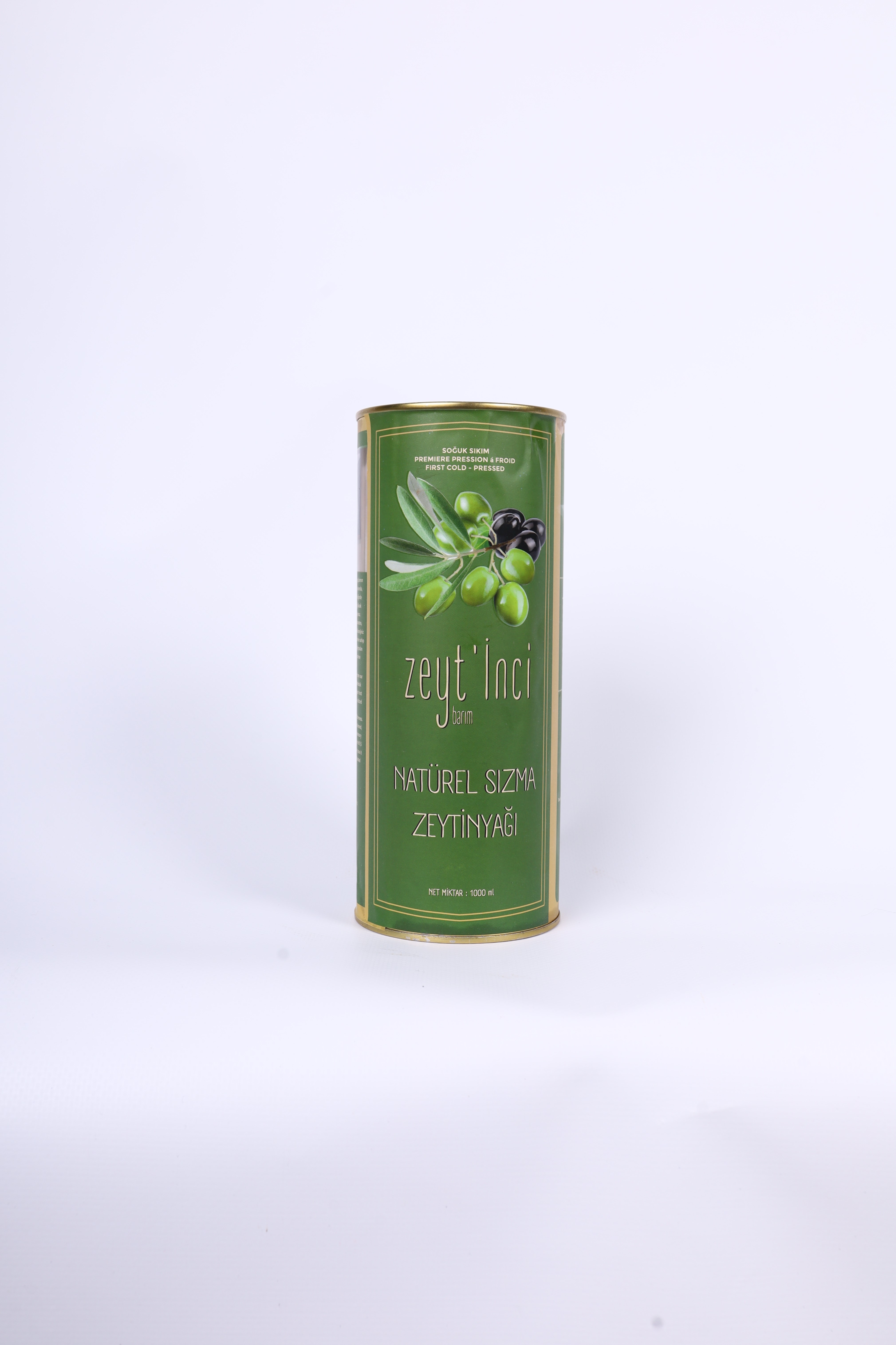Erken Hasat & Soğuk Sıkım Yeni Hasat Natürel Sızma Zeytinyağ 1 lt Teneke