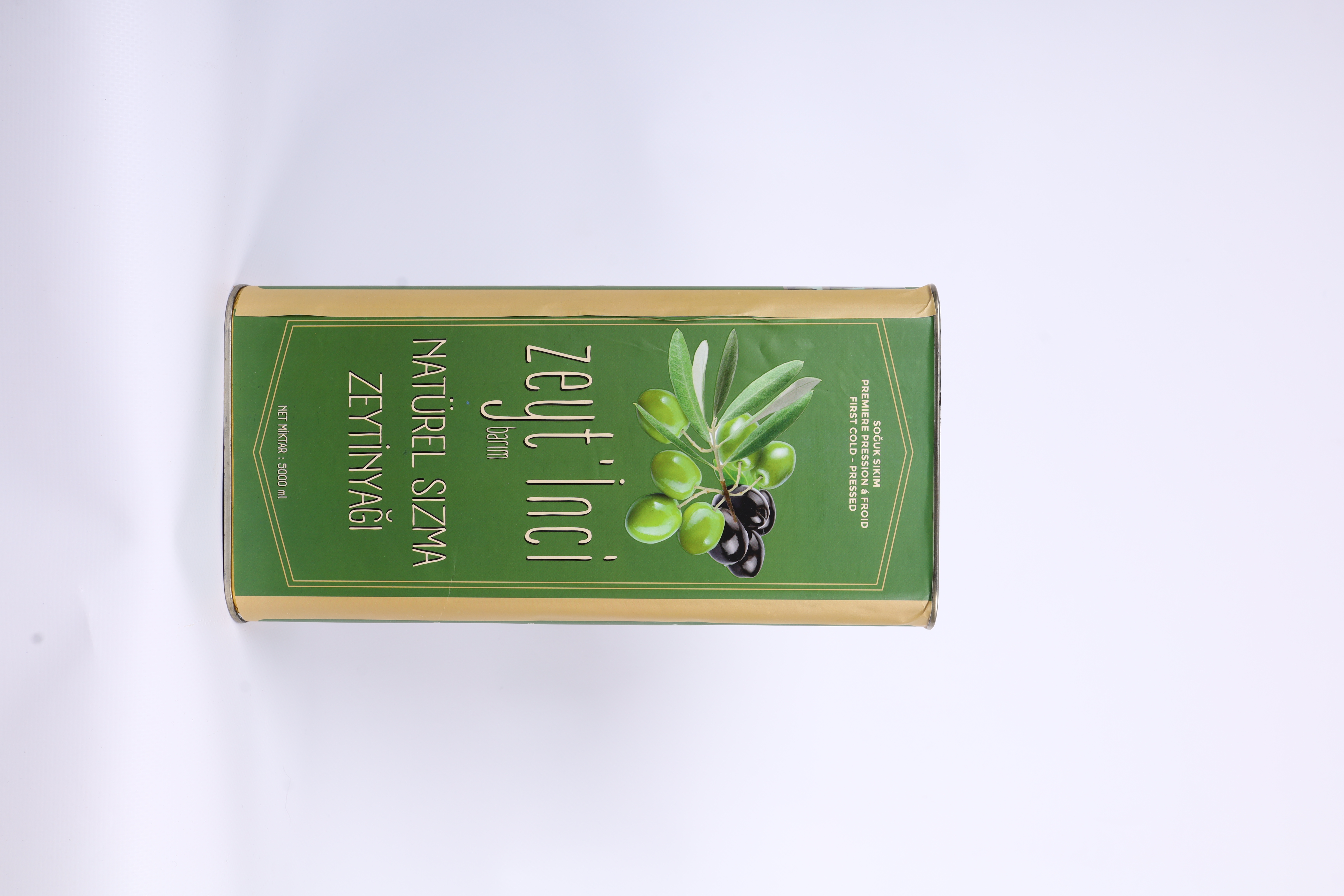 Erken Hasat & Soğuk Sıkım Yeni Hasat Natürel Sızma Zeytinyağ 5 lt Teneke